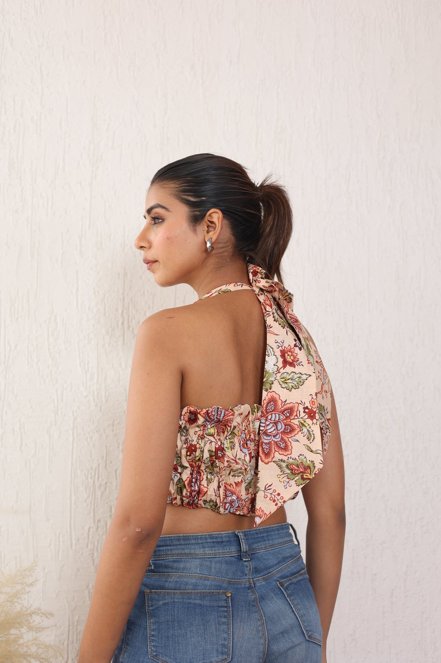 Printed Bandeau top