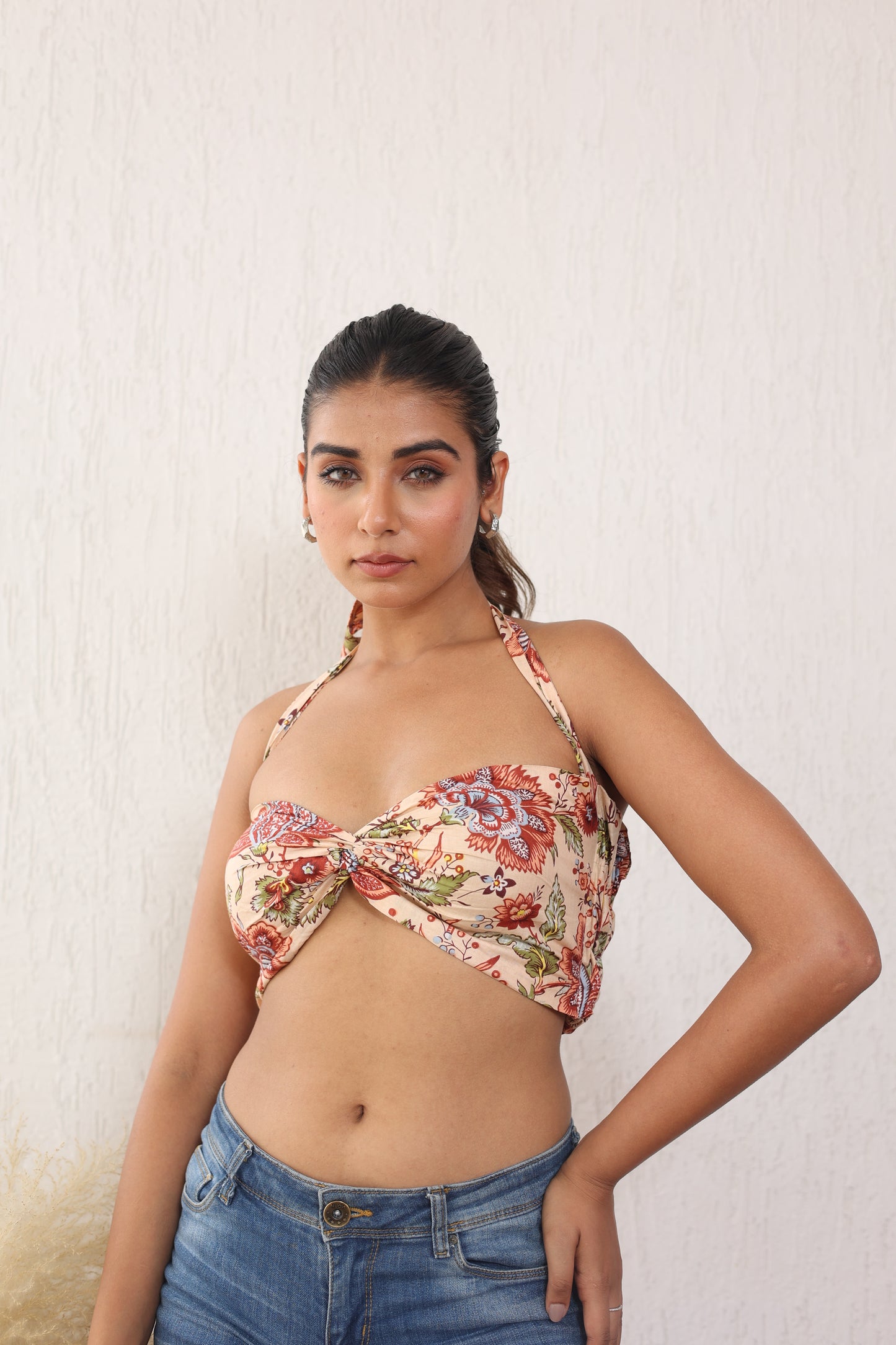 Printed Bandeau top