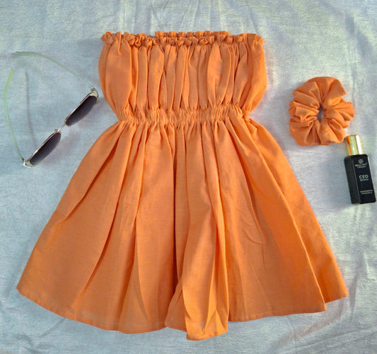 Rumi Orange Tube Top