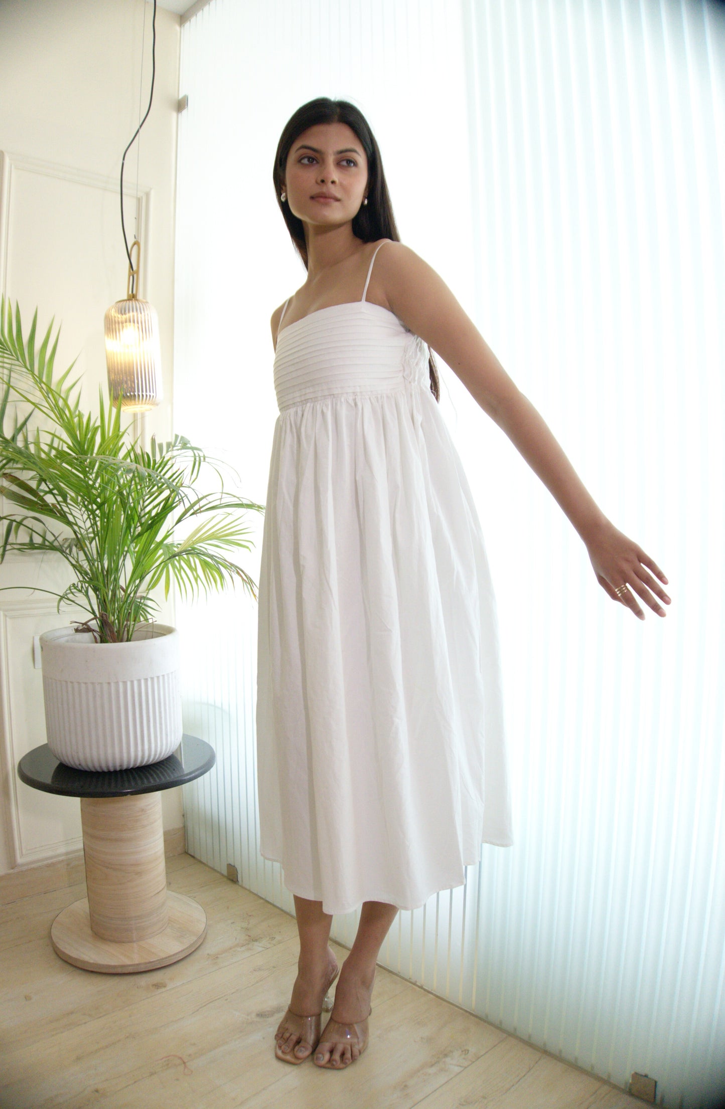 White Midi Dress
